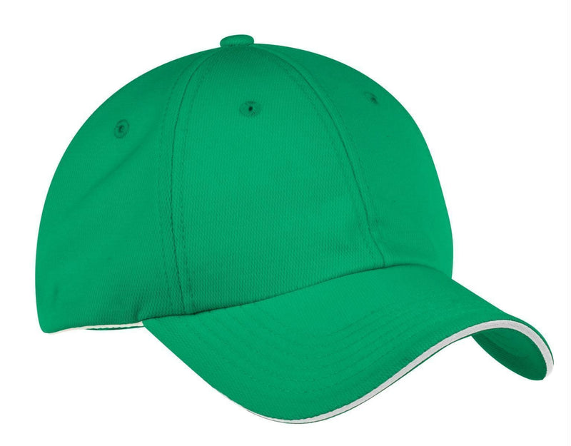 Port Authority Dry ZoneCap. C838-Caps-Kelly Green/ White-OSFA-JadeMoghul Inc.