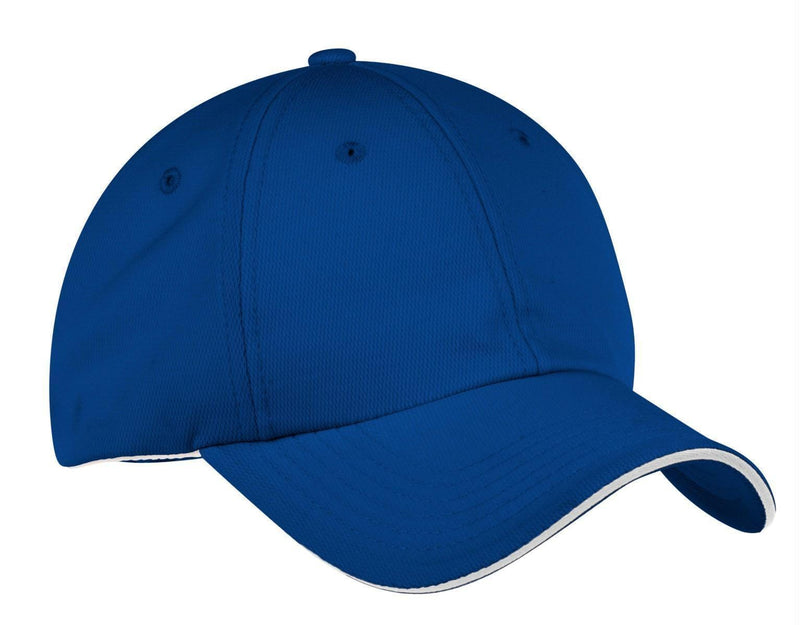 Port Authority Dry ZoneCap. C838-Caps-Royal/ White-OSFA-JadeMoghul Inc.