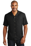 Port Authority Easy Care Camp Shirt. S535-Woven Shirts-Black-4XL-JadeMoghul Inc.