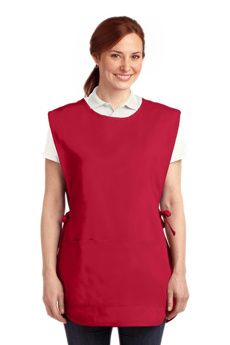 Port Authority Easy Care Cobbler Apron with Stain Release. A705-Workwear-Red-L/XL-JadeMoghul Inc.