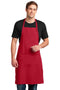 Port Authority Easy Care Extra Long Bib Apron with Stain Release. A700-General Accessories-Red-OSFA-JadeMoghul Inc.