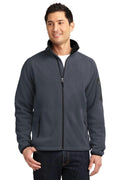 Port Authority Enhanced Value Fleece Full-Zip Jacket. F229-Sweatshirts/Fleece-Battleship Grey/ Black-4XL-JadeMoghul Inc.