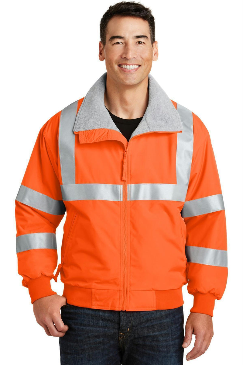 Port Authority Enhanced Visibility ChallengerJacket with Reflective Taping. SRJ754-Outerwear-Safety Orange/ Reflective-6XL-JadeMoghul Inc.