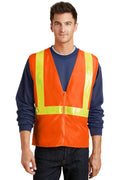 Port Authority Enhanced Visibility Vest. SV01-Workwear-Safety Orange/ Reflective-2/3X-JadeMoghul Inc.