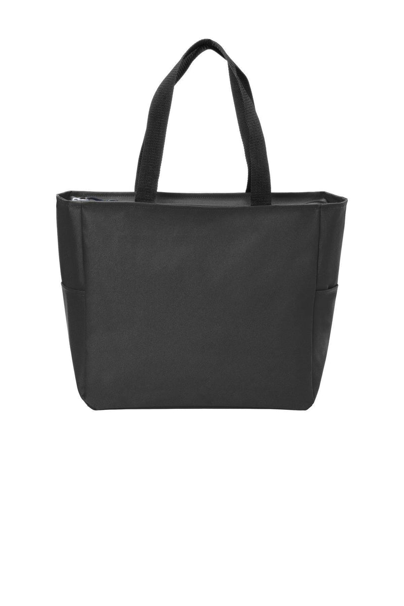 Port Authority Essential Zip Tote. BG410-Bags-Black-OSFA-JadeMoghul Inc.