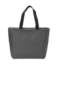 Port Authority Essential Zip Tote. BG410-Bags-Dark Charcoal-OSFA-JadeMoghul Inc.