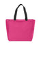 Port Authority Essential Zip Tote. BG410-Bags-Pink Azalea-OSFA-JadeMoghul Inc.