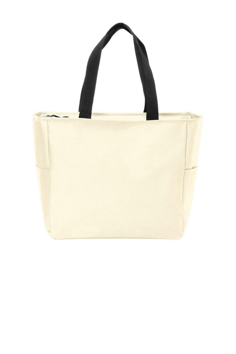 Port Authority Essential Zip Tote. BG410-Bags-Stone-OSFA-JadeMoghul Inc.