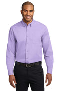 Port Authority Extended Size Long Sleeve Easy Care Shirt. S608ES-Woven Shirts-Bright Lavender-10XL-JadeMoghul Inc.
