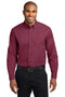 Port Authority Extended Size Long Sleeve Easy Care Shirt. S608ES-Woven Shirts-Burgundy/Light Stone-10XL-JadeMoghul Inc.