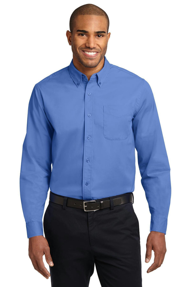 Port Authority Extended Size Long Sleeve Easy Care Shirt. S608ES-Woven Shirts-Ultramarine Blue-10XL-JadeMoghul Inc.