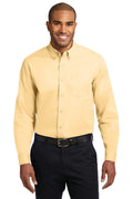 Port Authority Extended Size Long Sleeve Easy Care Shirt. S608ES-Woven Shirts-Yellow-10XL-JadeMoghul Inc.