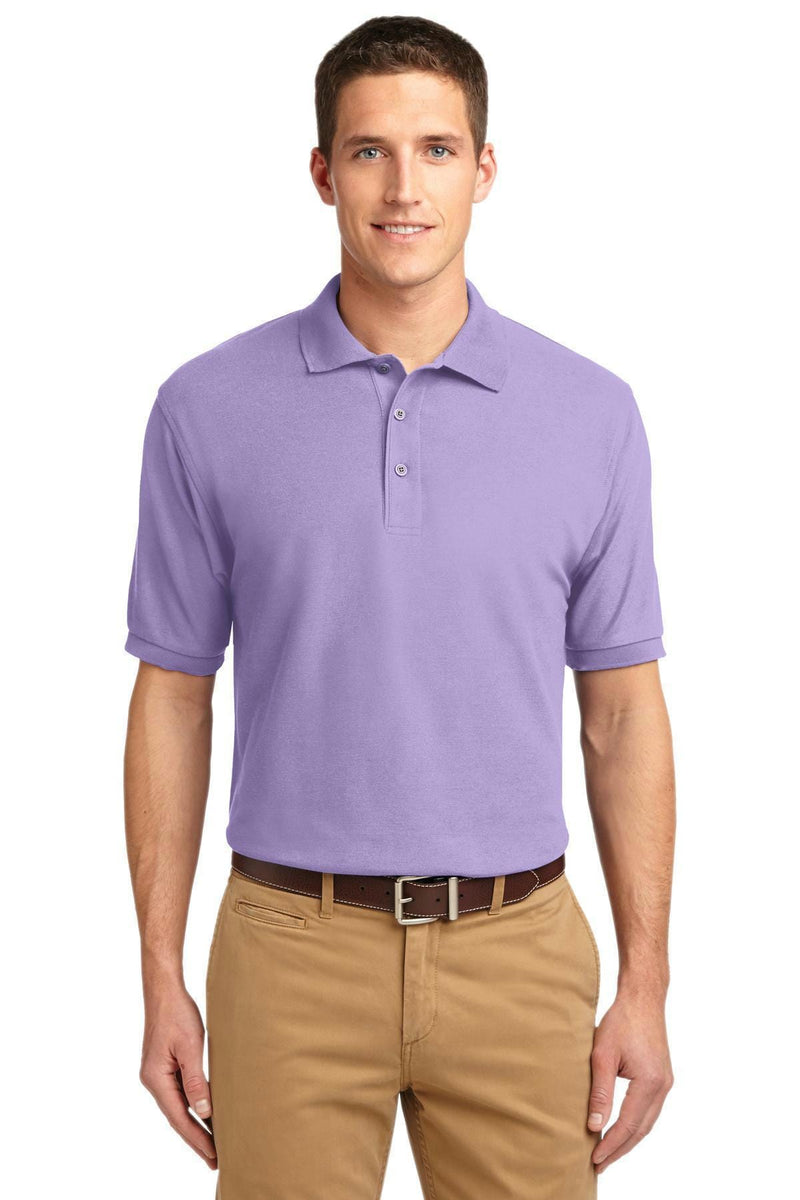 Port Authority Extended Size Silk Touch Polo. K500ES-Polos/knits-Bright Lavender-9XL-JadeMoghul Inc.
