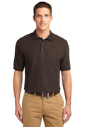 Port Authority Extended Size Silk Touch Polo. K500ES-Polos/knits-Coffee Bean-10XL-JadeMoghul Inc.