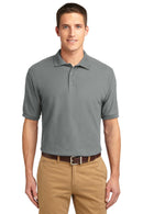 Port Authority Extended Size Silk Touch Polo. K500ES-Polos/knits-Cool Grey-10XL-JadeMoghul Inc.