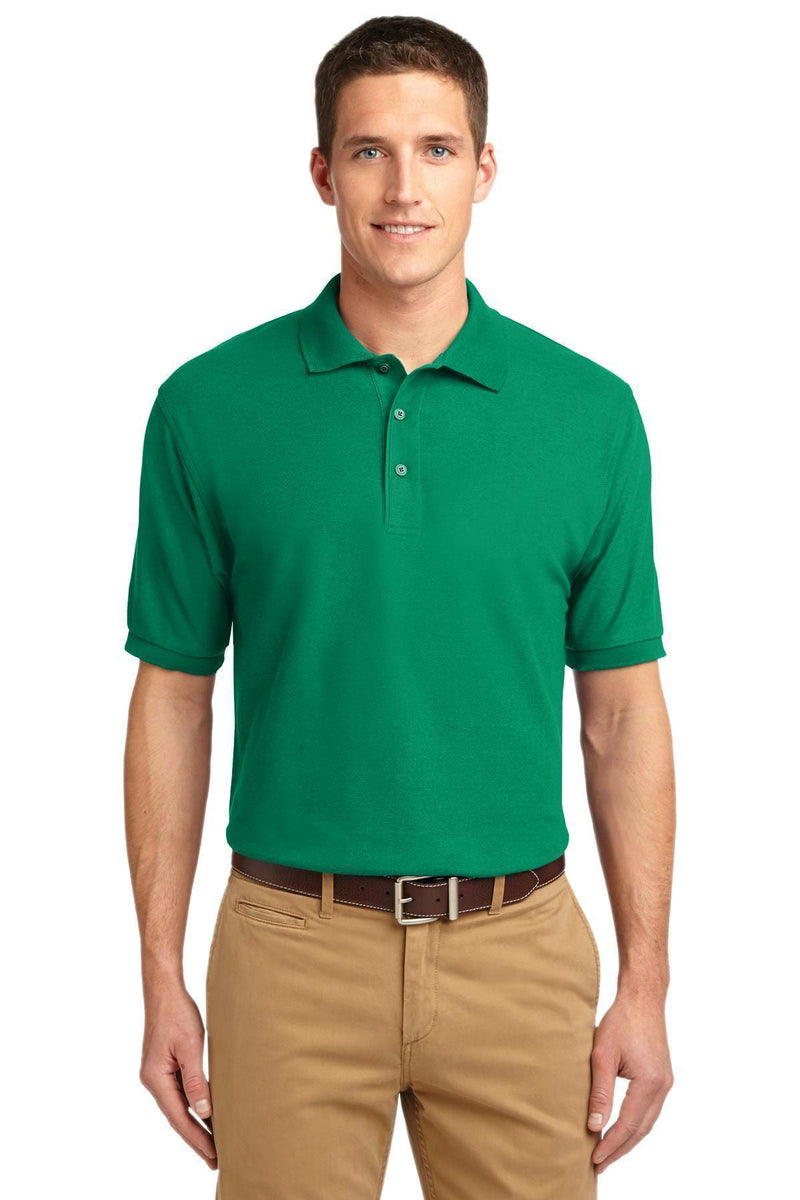 Port Authority Extended Size Silk Touch Polo. K500ES-Polos/knits-Kelly Green-8XL-JadeMoghul Inc.