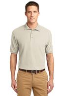 Port Authority Extended Size Silk Touch Polo. K500ES-Polos/knits-Light Stone-10XL-JadeMoghul Inc.