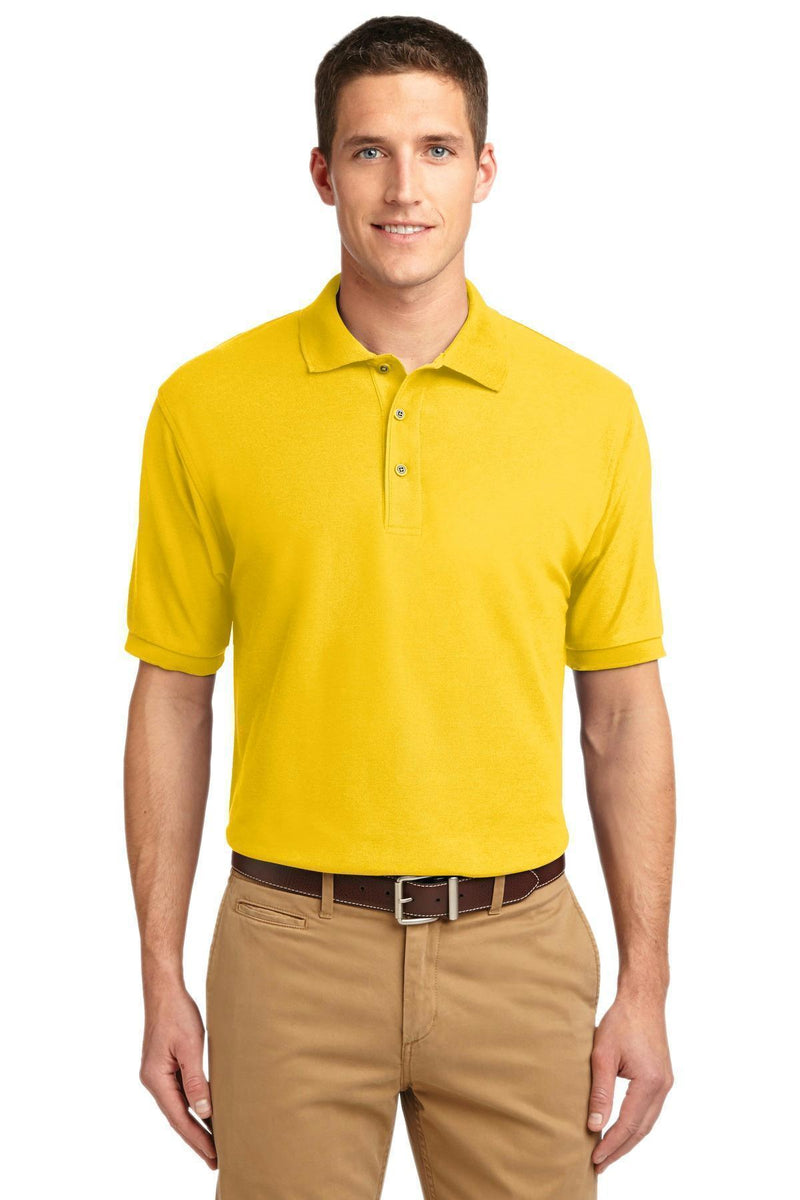 Port Authority Extended Size Silk Touch Polo. K500ES-Polos/knits-Sunflower Yellow-7XL-JadeMoghul Inc.