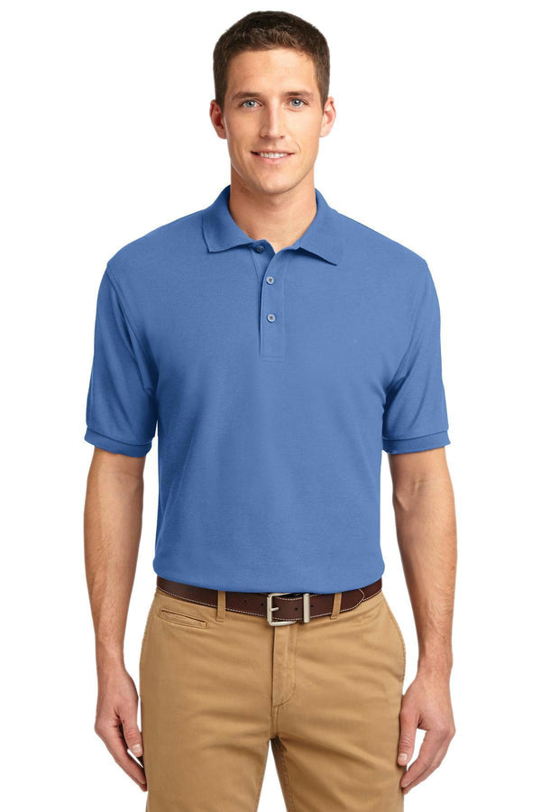 Port Authority Extended Size Silk Touch Polo. K500ES-Polos/knits-Ultramarine Blue-7XL-JadeMoghul Inc.