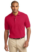 Port Authority Heavyweight Cotton Pique Polo. K420-Polos/knits-Red-6XL-JadeMoghul Inc.