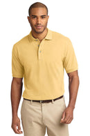 Port Authority Heavyweight Cotton Pique Polo. K420-Polos/knits-Yellow-6XL-JadeMoghul Inc.