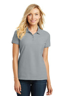 Port Authority Ladies Core Classic Pique Polo. L100-Polos/knits-Gusty Grey-6XL-JadeMoghul Inc.