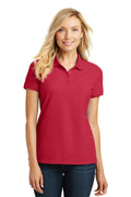 Port Authority Ladies Core Classic Pique Polo. L100-Polos/knits-Rich Red-6XL-JadeMoghul Inc.
