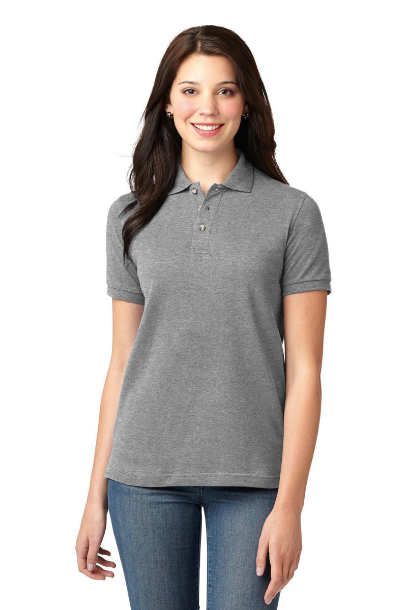 Port Authority Ladies Heavyweight Cotton Pique Polo. L420-Polos/knits-Purple-XL-JadeMoghul Inc.