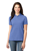 Port Authority Ladies Heavyweight Cotton Pique Polo. L420-Polos/knits-Purple-XL-JadeMoghul Inc.