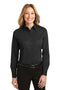 Port Authority Ladies Long Sleeve Easy Care Shirt. L608-Woven Shirts-Black/ Light Stone-5XL-JadeMoghul Inc.