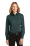 Port Authority Ladies Long Sleeve Easy Care Shirt. L608-Woven Shirts-Dark Green/Navy-5XL-JadeMoghul Inc.
