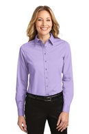 Port Authority Ladies Long Sleeve Easy Care Shirt. L608-Woven Shirts-Dark Green/Navy-6XL-JadeMoghul Inc.