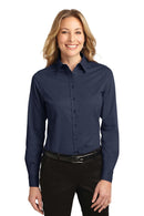 Port Authority Ladies Long Sleeve Easy Care Shirt. L608-Woven Shirts-Dark Green/Navy-6XL-JadeMoghul Inc.