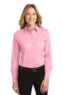 Port Authority Ladies Long Sleeve Easy Care Shirt. L608-Woven Shirts-Dark Green/Navy-6XL-JadeMoghul Inc.