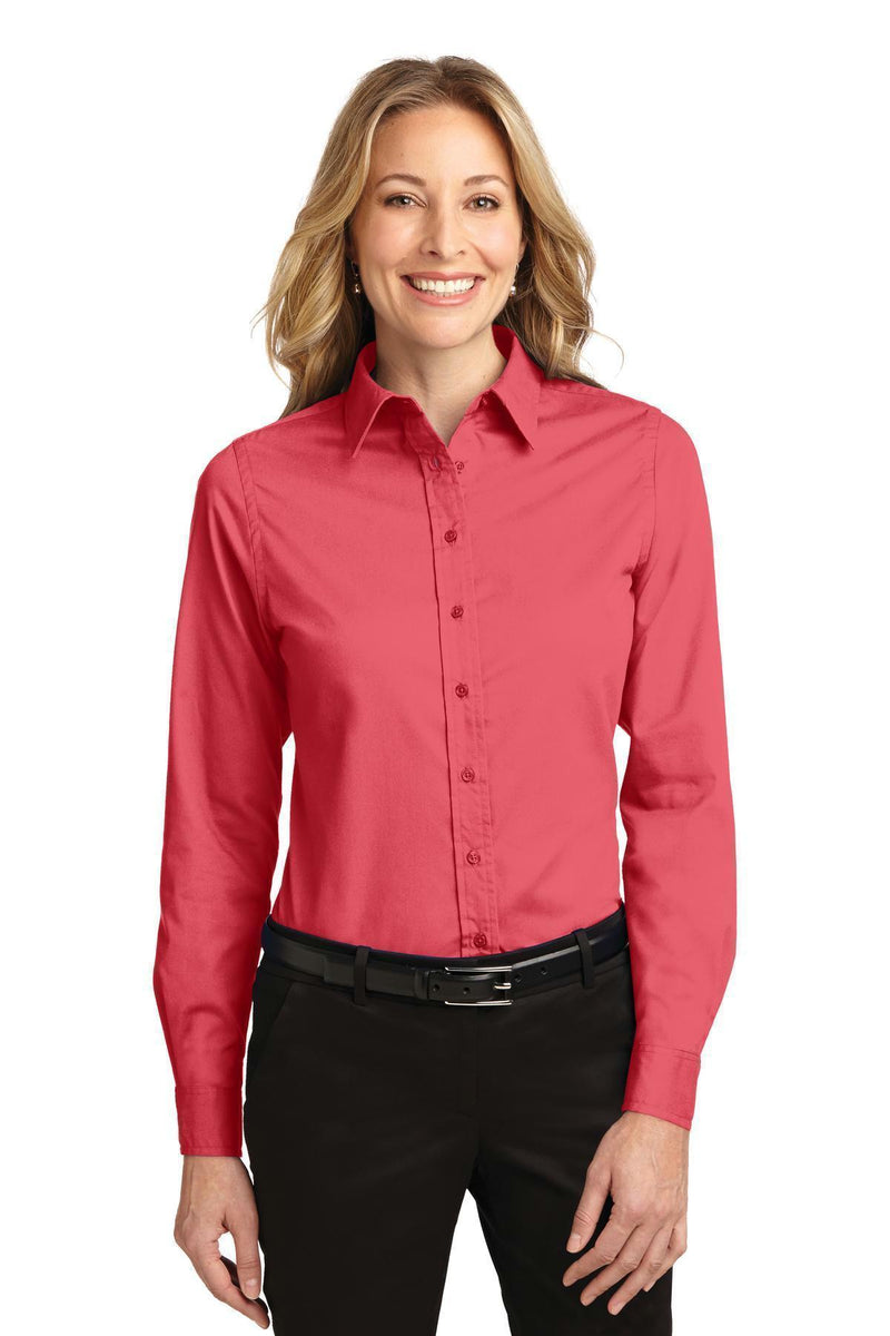 Port Authority Ladies Long Sleeve Easy Care Shirt. L608-Woven Shirts-Hibiscus-XXL-JadeMoghul Inc.