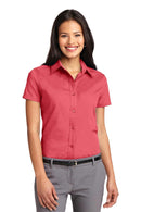 Port Authority Ladies Short Sleeve Easy Care Shirt. L508-Woven Shirts-Hibiscus-XL-JadeMoghul Inc.