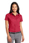 Port Authority Ladies Short Sleeve Easy Care Shirt. L508-Woven Shirts-Red/Light Stone-5XL-JadeMoghul Inc.