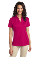 Port Authority Ladies Silk Touch Performance Polo. L540-Polos/knits-Pink Raspberry-4XL-JadeMoghul Inc.