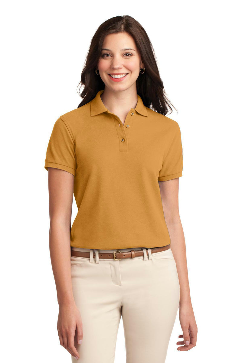 Port Authority Ladies Silk Touch Polo. L500-Polos/knits-Gold-XXL-JadeMoghul Inc.