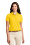 Port Authority Ladies Silk Touch Polo. L500-Polos/knits-Orange-4XL-JadeMoghul Inc.