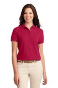 Port Authority Ladies Silk Touch Polo. L500-Polos/knits-Red-4XL-JadeMoghul Inc.