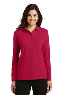 Port Authority Ladies Silk TouchLong Sleeve Polo. L500LS-Polos/knits-Red-4XL-JadeMoghul Inc.