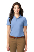 Port Authority Ladies Stain-Resistant Polo. L510-Ladies-Light Blue-4XL-JadeMoghul Inc.