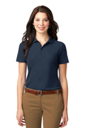 Port Authority Ladies Stain-Resistant Polo. L510-Ladies-Navy-4XL-JadeMoghul Inc.