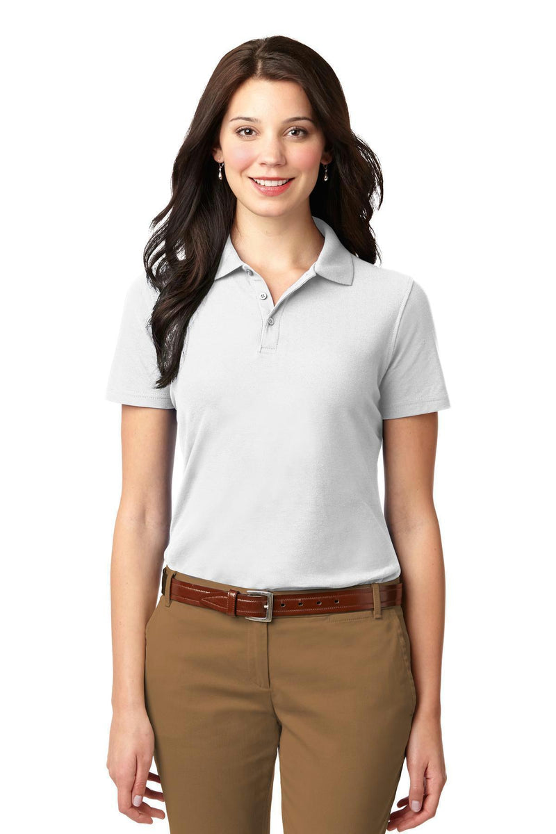 Port Authority Ladies Stain-Resistant Polo. L510-Ladies-White-4XL-JadeMoghul Inc.