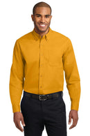 Port Authority Long Sleeve Easy Care Shirt. S608-Woven Shirts-Athletic Gold/Light Stone-6XL-JadeMoghul Inc.