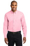 Port Authority Long Sleeve Easy Care Shirt. S608-Woven Shirts-Light Pink-6XL-JadeMoghul Inc.