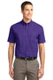 Port Authority Short Sleeve Easy Care Shirt. S508-Woven Shirts-Purple/Light Stone-6XL-JadeMoghul Inc.