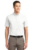 Port Authority Short Sleeve Easy Care Shirt. S508-Woven Shirts-White/Light Stone-XL-JadeMoghul Inc.