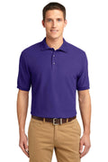 Port Authority Silk Touch Polo. K500-Polos/knits-Purple-6XL-JadeMoghul Inc.